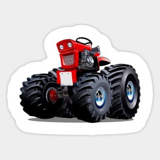 Cartoon Tractor Sticker